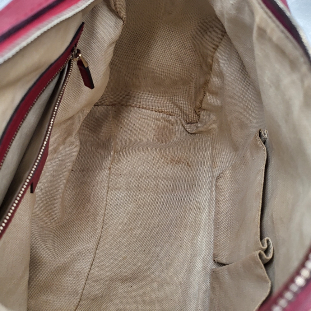 GUCCI Classic Monogram Canvas Joy Boston 30 Red, Authentic.. - Picture 13 of 16